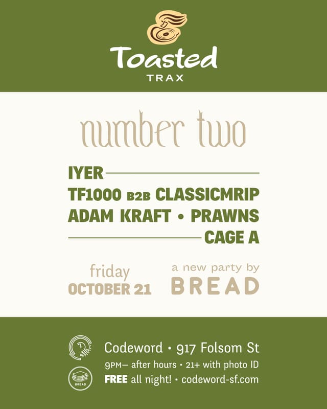 Toasted Trax #2, October 21, 2016